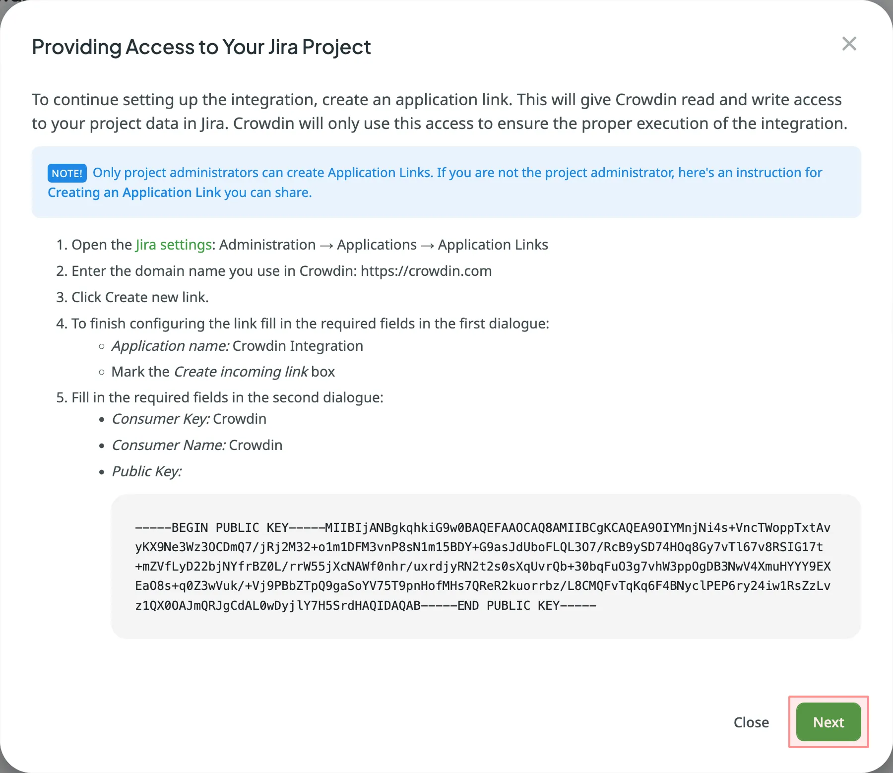 Providing Access to Your Jira Project